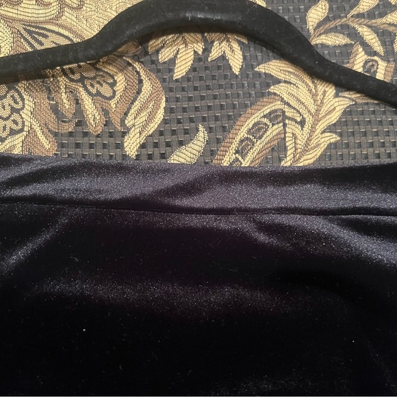 WHBM Black Velvet Mini  Dress with Lace Sleeves worn once - Picture 12 of 14